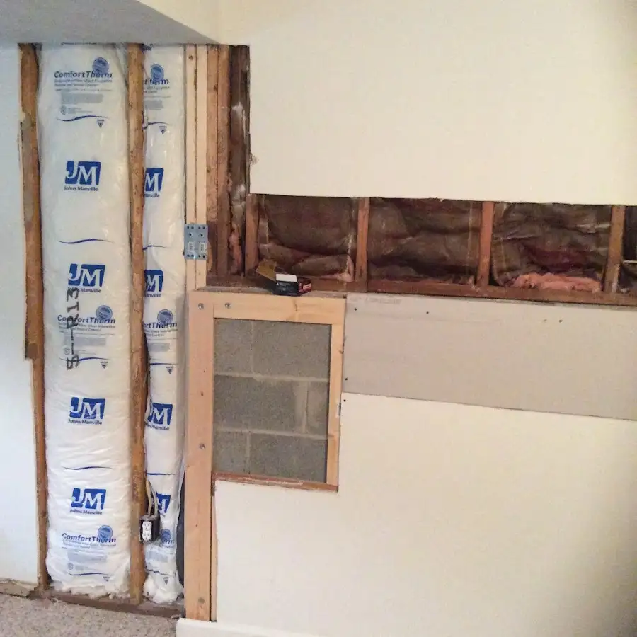 Wall insulation replacement during Contents Cleaning & Restoration in Wausau